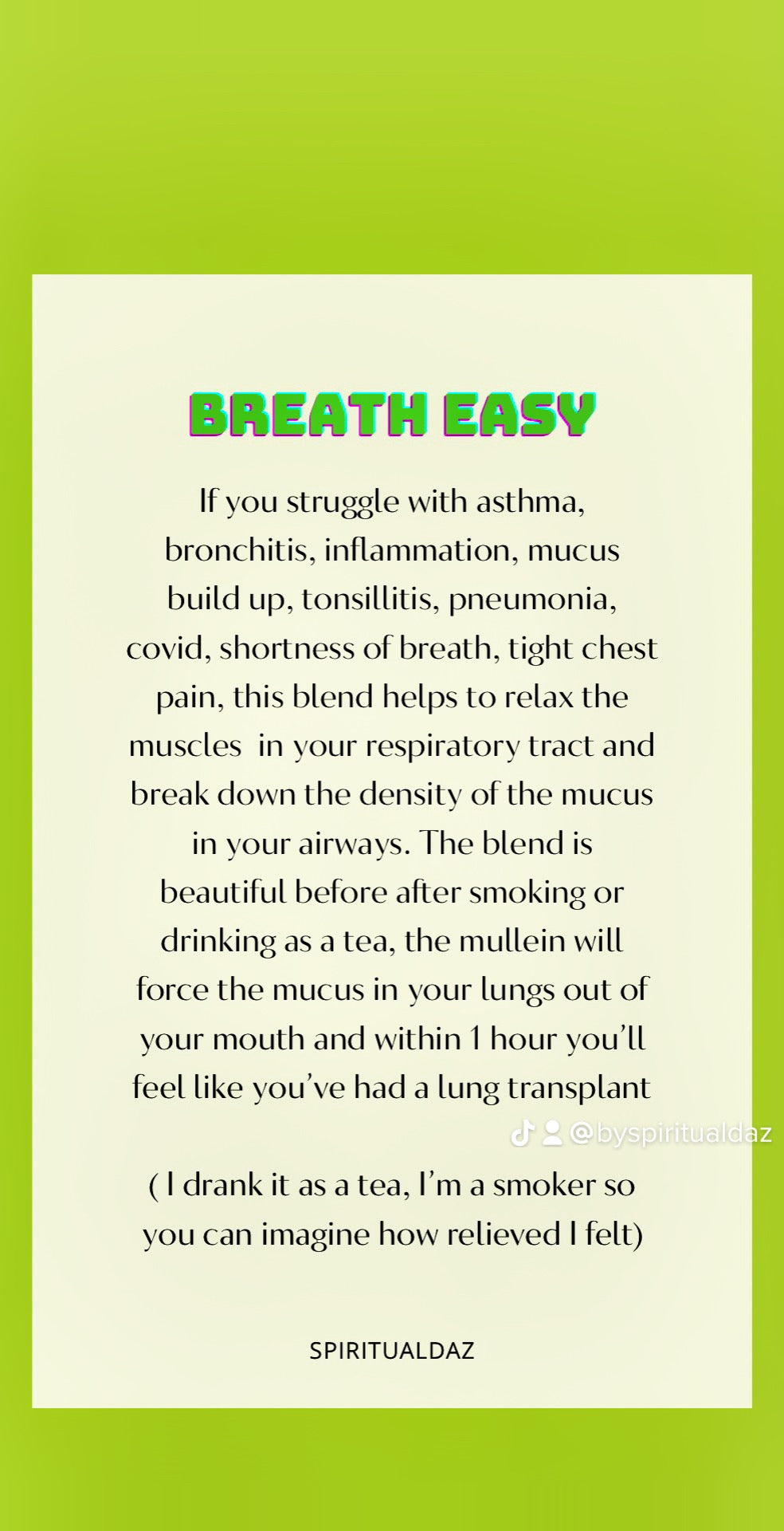 Breath easy