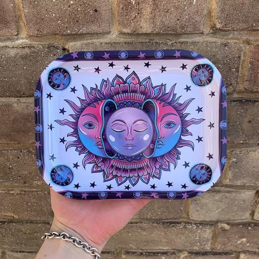 Moon & sun rolling tray